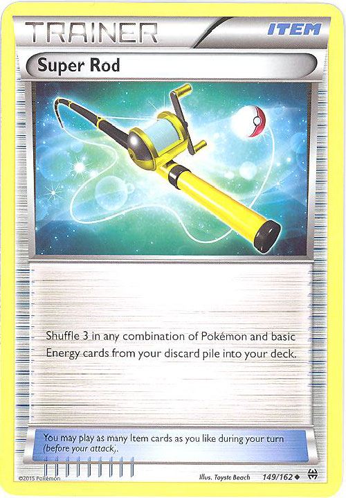 Pokemon Card - XY BREAKthrough 149/162 - SUPER ROD (uncommon)