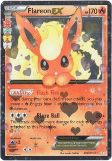 Pokemon Card - Generations RC6/RC32 - FLAREON EX (holo-foil)