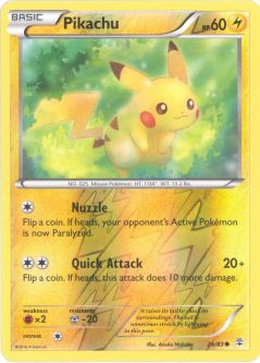 Pokemon Card - Generations 26/83 - PIKACHU (REVERSE holo-foil)