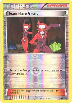 Pokemon Card - Generations 73/83 - TEAM FLARE GRUNT (reverse holo)