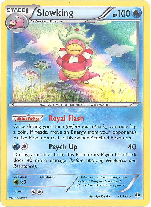 Pokemon Card - XY: BREAKpoint 21/122 - SLOWKING (holo-foil)