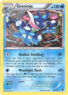 Pokemon Card - XY BREAKpoint 40/122 - GRENINJA (shattered holo-foil)