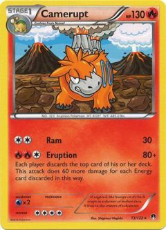 Pokemon Card - XY: BREAKpoint 13/122 - CAMERUPT (rare)