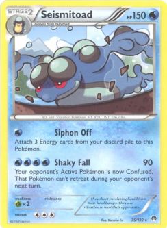 Pokemon Card - XY: BREAKpoint 35/122 - SEISMITOAD (rare)