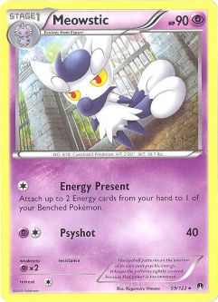 Pokemon Card - XY: BREAKpoint 59/122 - MEOWSTIC (rare)