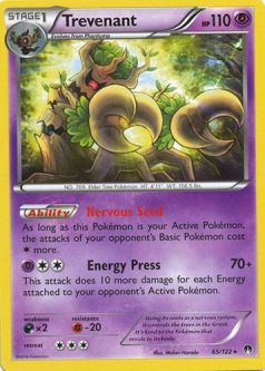 Pokemon Card - XY: BREAKpoint 65/122 - TREVENANT (rare)