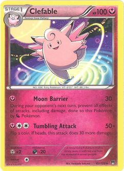 Pokemon Card - XY BREAKpoint 82/122 - CLEFABLE (rare)