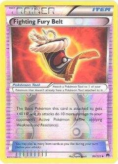 Pokemon Card - XY: BREAKpoint 99/122 - FIGHTING FURY BELT (reverse holo)