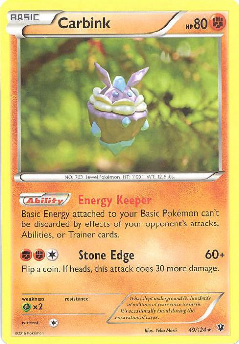 pokemon card carbink Pokemon - XY - Fates Collide - Carbink