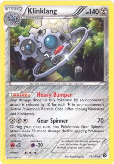 Pokemon Card - XY Steam Siege 73/114 - KLINKLANG (holo-foil)