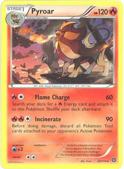 Pokemon Card - XY Steam Siege 23/114 - PYROAR (rare)