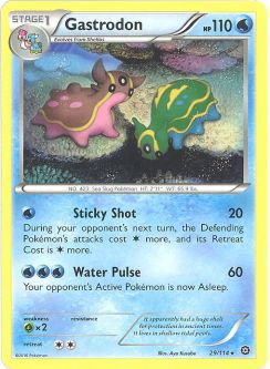 Pokemon Card - XY Steam Siege 29/114 - GASTRODON (rare)