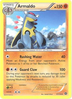 Pokemon Card - XY: Steam Siege 57/114 - ARMALDO (rare)
