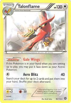 Pokemon Card - XY Steam Siege 96/114 - TALONFLAME (rare)