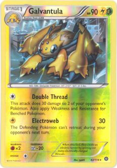 Pokemon Card - XY: Steam Siege 42/114 - GALVANTULA (reverse holo)