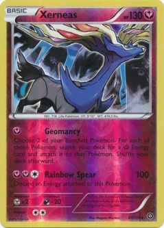 Pokemon Card - XY: Steam Siege 81/114 - XERNEAS (reverse holo)