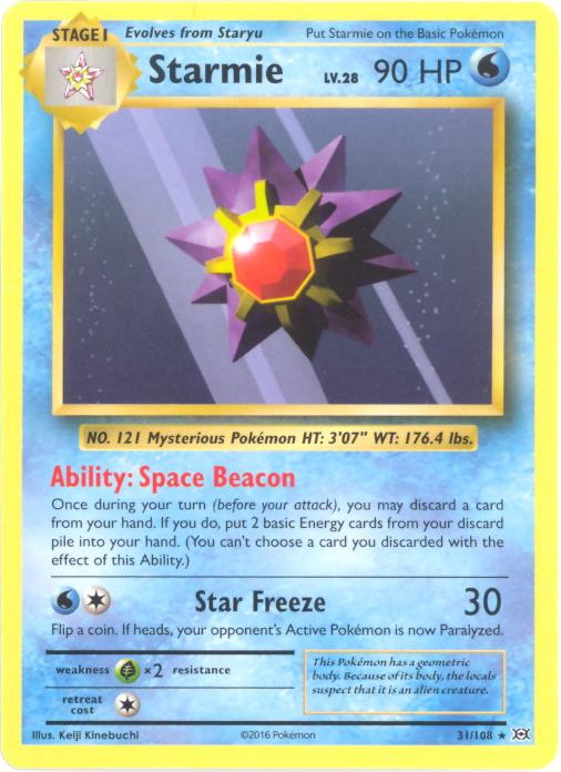 Starmie (31/108) [XY: Evolutions] Moderately Played