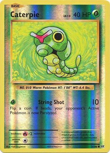 Pokemon Card - XY: Evolutions 3/108 - CATERPIE (reverse holo)