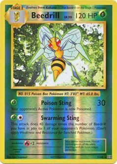 Pokemon Card - XY: Evolutions 7/108 - BEEDRILL (reverse holo)