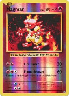 Pokemon Card - XY: Evolutions 20/108 - MAGMAR (reverse holo)