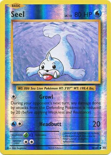 Pokemon Card - XY: Evolutions 28/108 - SEEL (reverse holo): BBToyStore.com - Toys, Plush, Trading Cards, Action Figures & Games online retail store shop sale Pokemon Card - XY: Evolutions 28/108 - SEEL (reverse holo): BBToyStore.com - Toys, Plush, Trading Cards, Action Figures & Games online retail store shop sale