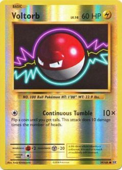 Pokemon Card - XY: Evolutions 39/108 - VOLTORB (reverse holo)