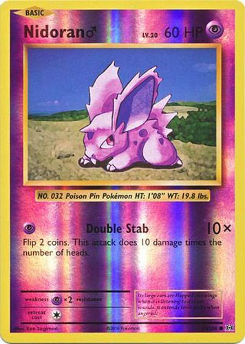 Pokemon Card - XY: Evolutions 43/108 - NIDORAN (reverse holo)