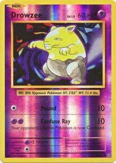 Pokemon Card - XY: Evolutions 49/108 - DROWZEE (reverse holo)