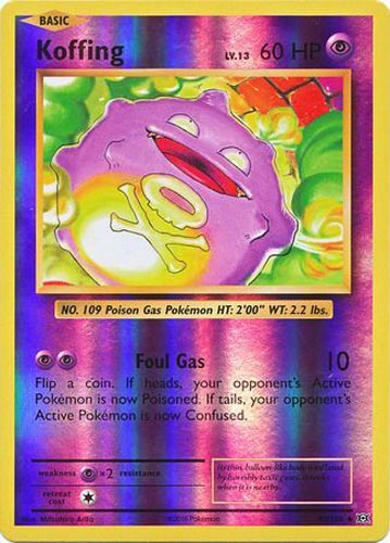 Pokemon Card - XY: Evolutions 50/108 - KOFFING (reverse holo)