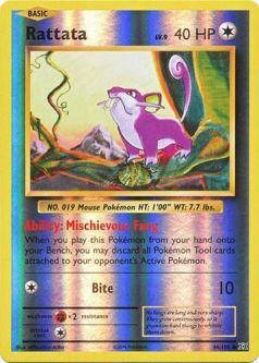 Pokemon Card - XY: Evolutions 66/108 - RATTATA (reverse holo)