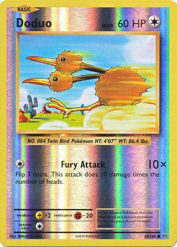 Pokemon Card - XY: Evolutions 69/108 - DODUO (reverse holo)