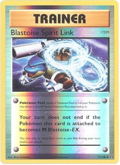 Pokemon Card - XY: Evolutions 73/108 - BLASTOISE SPIRIT LINK (reverse holo)