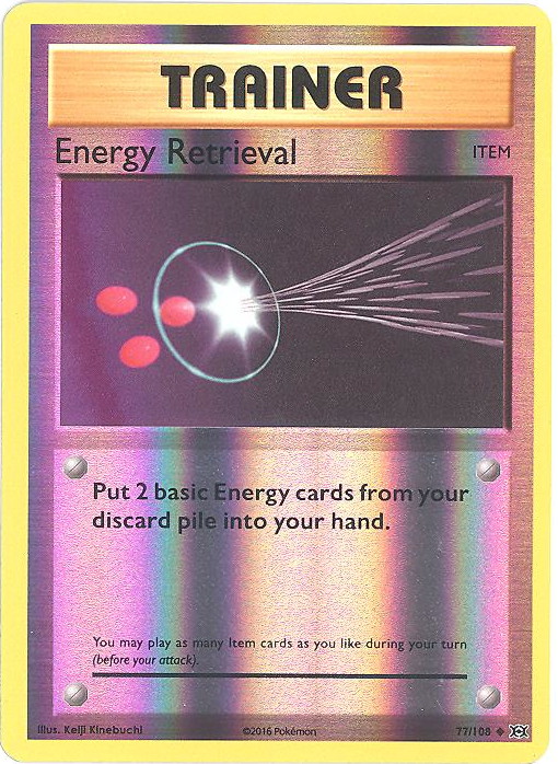 XY Evolutions Energy Retrieval 77/108 Pokémon TCG NM Uncommon Near Mint