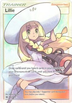 Pokemon Card - Sun & Moon 147/149 - LILLIE (full art holo-foil)
