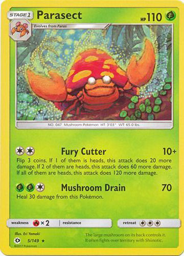 Pokemon Sun & Moon Base Set Parasect #5