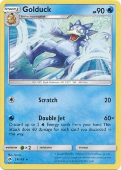 Pokemon Card - Sun & Moon 29/149 - GOLDUCK (rare)