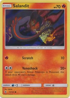 Pokemon Card - S&M: Guardians Rising 15/145 - SALANDIT (holo-foil promo)