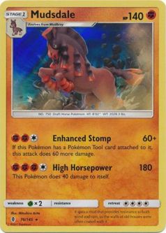 Pokemon Card - S&M: Guardians Rising 76/145 - MUDSDALE (holo-foil)