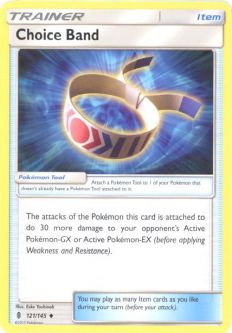 Pokemon Card - S&M: Guardians Rising 121/145 - CHOICE BAND (uncommon)