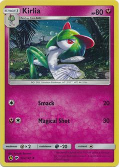 Pokemon Card - S&M: Burning Shadows 92a/147 - KIRLIA (alternate art holo-foil)