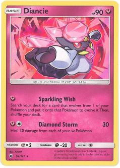 Pokemon Cards - Sun & Moon Burning Shadows 94/147 - DIANCIE (holo-foil)