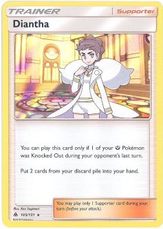 Pokemon Card - Sun & Moon Forbidden Light 105/131 - DIANTHA (holo-foil)