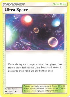 Pokemon Card - Sun & Moon Forbidden Light 115/131 - ULTRA SPACE (uncommon)