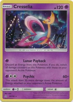 Pokemon Card - S&M: Ultra Prism 59/156 - CRESSELIA (holo-foil)