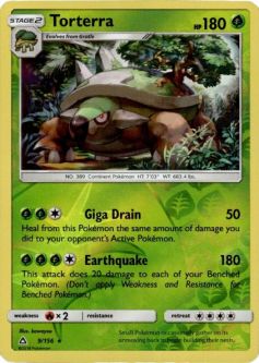 Pokemon Card - S&M: Ultra Prism 9/156 - TORTERRA (reverse holo)