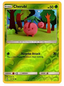 Pokemon Card - S&M: Ultra Prism 10/156 - CHERUBI (reverse holo)