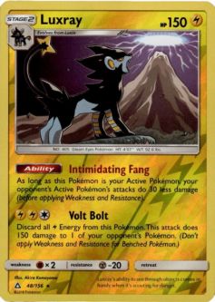 Pokemon Card - S&M: Ultra Prism 48/156 - LUXRAY (reverse holo)