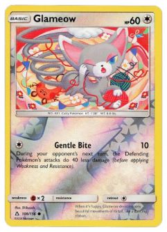 Pokemon Card - S&M: Ultra Prism 108/156 - GLAMEOW (reverse holo)