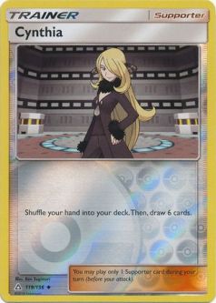 Pokemon Card - S&M: Ultra Prism 119/156 - CYNTHIA (reverse holo)