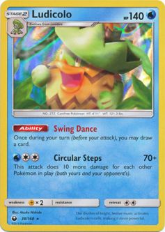 Pokemon Card - S&M: Celestial Storm 38/168 - LUDICOLO (holo-foil)